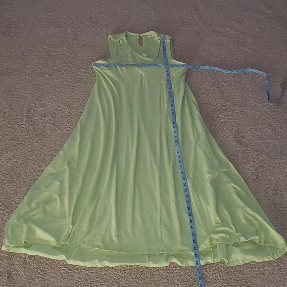 SOFT SURROUNDINGS m - Duvall Sleeveless Midi Margarita Green cut-outs - Picture 10 of 10